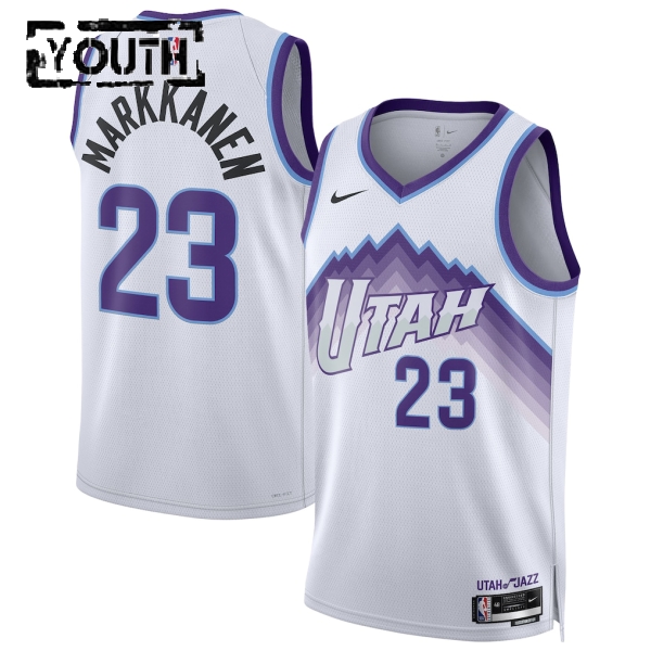 Utah Jazz Trikot Lauri Markkanen Nike 2025-26 Association Edition Weiß Swingman - Kinder